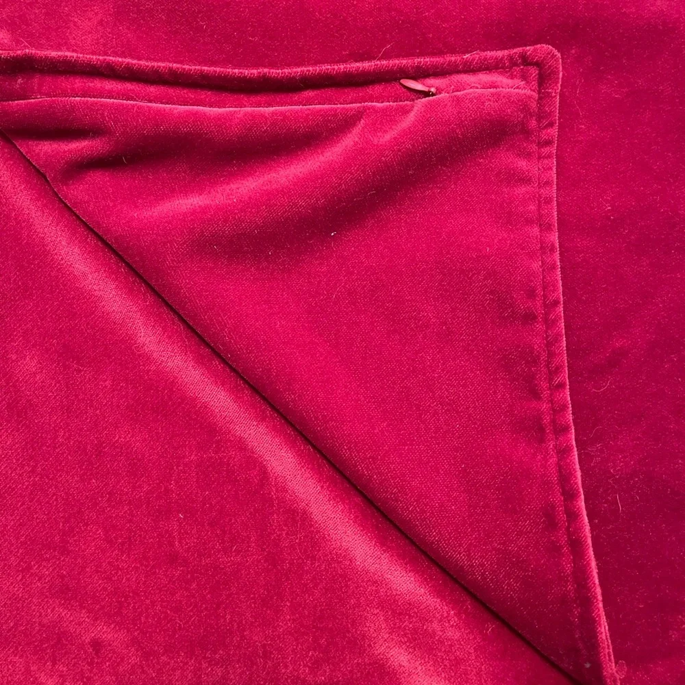 Crate&Barrel, 18” x 18” velvet pillows with down inserts